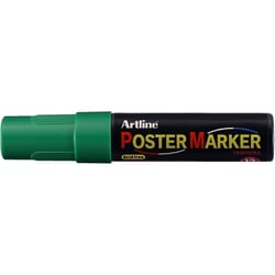 Marqueur 'PosterMarker Tempera' 'EPP12' pointe carrée 12 mm vert ARTLINE