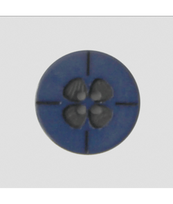 Bouton fleur en polyester 4 trous 18mm - Prym 68 Bleu marine