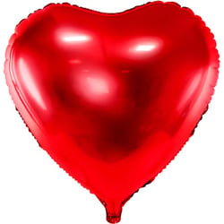 Ballon Aluminium Coeur Rouge Métallisé   45 cm
