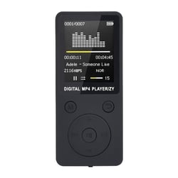 Lecteur Mp4 MP3 Écran 1.8 Pouce Baladeur Enregistreur Fm Radio Micro SD Noir YONIS