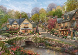 Puzzle 2000 pièces - Été à Cobblestone Village - Schmidt Spiele