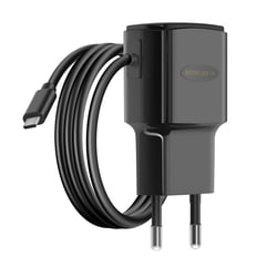 Avizar Chargeur Secteur 1A avec Câble Micro-USB Intégré 1.1m Noir