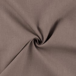 Tissu 100% Lin uni Taupe