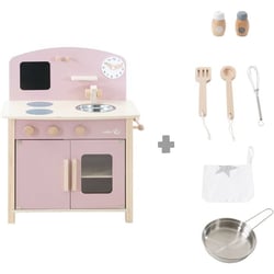 Cuisine en bois pour enfant - Rose / Naturel