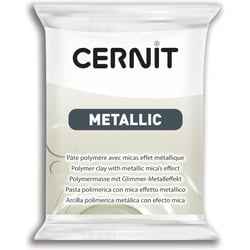 Pâte polymère - Opaque - A cuire - Pâte à modeler - Nacré - Bloc de 56g - Cernit - Metallic