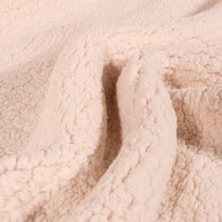 Tissu Fausse fourrure Sherpa Ecru