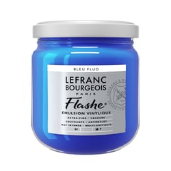 Peinture vinylique - Flashe - Bleu fluo - 083 - Lefranc Bourgeois - 400ml