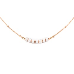 Collier Piana en pierres Howlite - Sloya