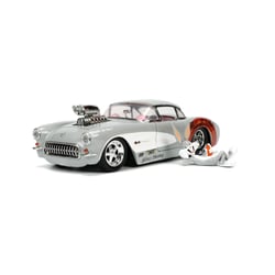 Looney Tunes Hollywood Rides - Réplique 1/24 Chevrolet Corvette 1957 avec figurine Bugs Bunny