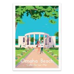 Affiche 30x40 cm - Omaha Beach - Raphael Delerue