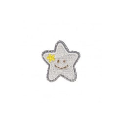 Lot de 3 écussons thermocollants Petite étoile bleue 3cm x 2,5cm