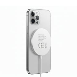 Mayaxess Chargeur pour iPhone 12 Pro Max Magsafe Magnétique 15W Blanc