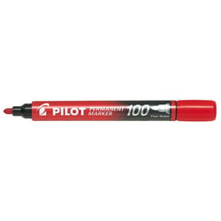 Marqueur Permanent SCA 100 Pointe Ogive Fine/Moyenne Rouge PILOT