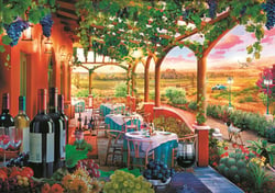 Puzzle 1000 pièces - Tea Time : Vignoble Italien - Trefl