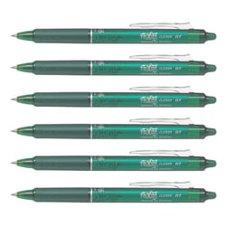 Lot de 6 Stylos roller rétractables Frixion Ball Clicker 0,7 Vert