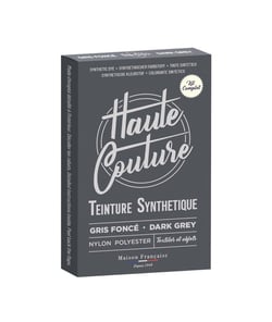 Teinture textile synthétique Haute Couture - polyester & nylon Gris foncé