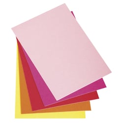 Coupon de Feutrine autocollant Rose rouge 5 pièces