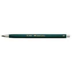 Lot de 10 porte-mines Faber-Castell TK 9400 - Dureté HB - Mine 2,0 mm - Corps hexagonal