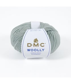 Pelote 100% Laine Vierge Woolly - DMC 137 Gris bleu