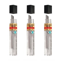 Lot de 3 mines HI POLYMER SUPER - PENTEL - 0,5 mm - 4B
