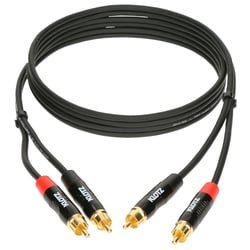 Câble bretelle RCA mâles, 1.5m Klotz