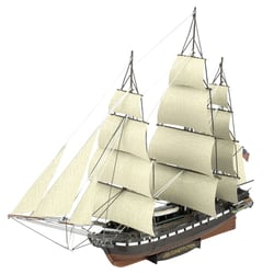 Premium Series - USS Constitution - Maquette 3D en métal avec 2,25 feuilles