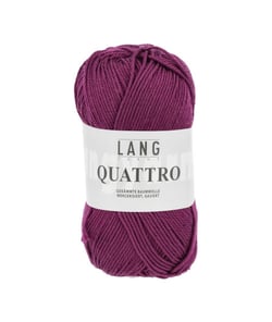 Fil à tricoter 100% coton QUATTRO - Lang Yarns 66 Violet