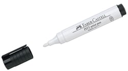 Lot de 4 feutres Artist Pen Pitt Big Brush - Faber-Castell - Pointe ogive 2,5 mm - Blanc