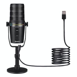 Microphone USB Rotatif 360° Plug And Play Avec Son Clair Et Contrôle Facile YONIS