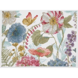 DMC - Kit Point de Croix Aquarelle Fleurs Champêtres