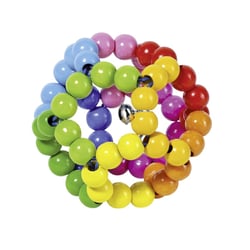 Hochet balle arc-en-ciel flexible - Goki