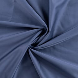 Tissu Coton satiné uni Bleu denim