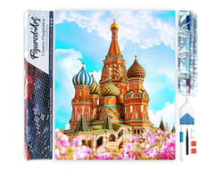 Diamond Painting Broderie Diamant Figured’Art 40x50cm toile entière roulée avec diamants carrés - Cathédrale St Basil