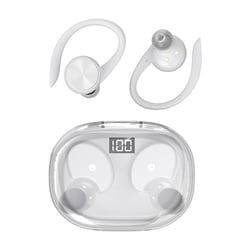 Ecouteurs Bluetooth Sans Fil Avec Affichage Numérique Et Étanchéité Blanc YONIS