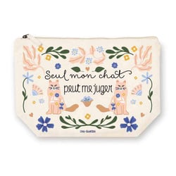 Trousse rectangulaire GM (28x20 cm) - Seul mon chat peut me juger
