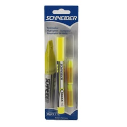 Surligneur - Maxx15 - Jaune + Recharge - Schneider
