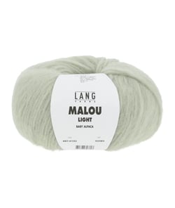 Pelote d'Alpaga et laine MALOU LIGHT - LANG YARNS 0192 vert clair