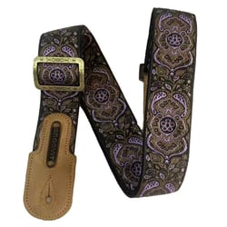 GROOVIT® – Sangle Jacquard Perse Améthyste / Édition Métal