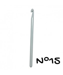 Crochet - 17cm - n°12 à 15 - plastique - Distrifil taille n°15