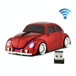 Souris Sans Fil Forme Voiture 1200 DPI 3 Boutons Bleue Rouge YONIS
