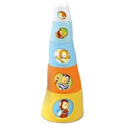 Pyramide happy tower cotoons - smoby - 211127 - jouet a empiler