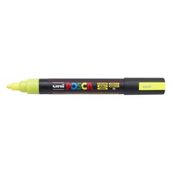 Lot de 6 Marqueurs PC5M pointe conique moyenne Jaune Fluo POSCA