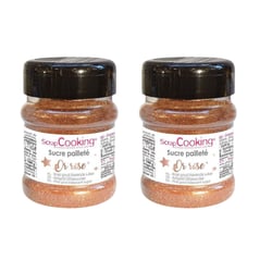Sucre pailleté doré rose 320 g