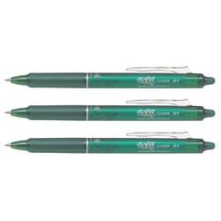Lot de 3 Stylos roller rétractables Frixion Ball Clicker 0,7 Vert