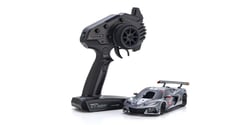 Kyosho Mini-Z MR04 RWD Corvette C8-R Gun Metal/Blanc (W-MM/KT531P) K.32356GMW