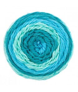 Fil de Laine Lolly Pop 150 gr - Grundl - certifié Oeko-Tex 10 Bleu