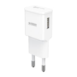 URBAN FACTORY Chargeur Secteur USB-A 18W QC3.0 Charge Rapide Universel Blanc