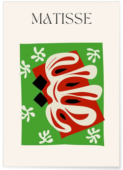 Affiche Matisse 'Nature Abstraite' – Feuillage et formes organiques | A3 : 29,7x42cm