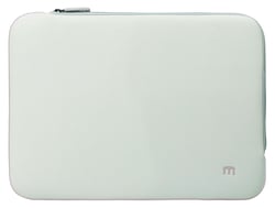 Sacoche Skin Sleeve Mobilis pour ordinateur portable 12,5 à 14 pouces - grise et rose