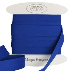 Biais Coton Bleu roi 18mm par 5 mètres – designers-factory
